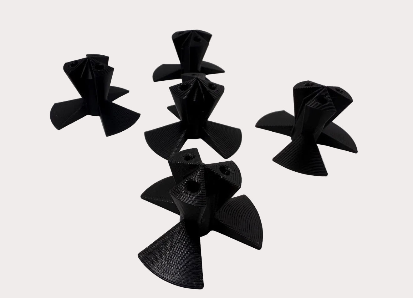 5er Set Dart-Halter für 3 Dartpfeile – diverse Farben - 3D-gedruckt & kompakt - Dart-Ständer,Dartständer, Darthalter, Zubehör für Dartspieler